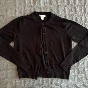 H&M Classic Black Knit Cardigan